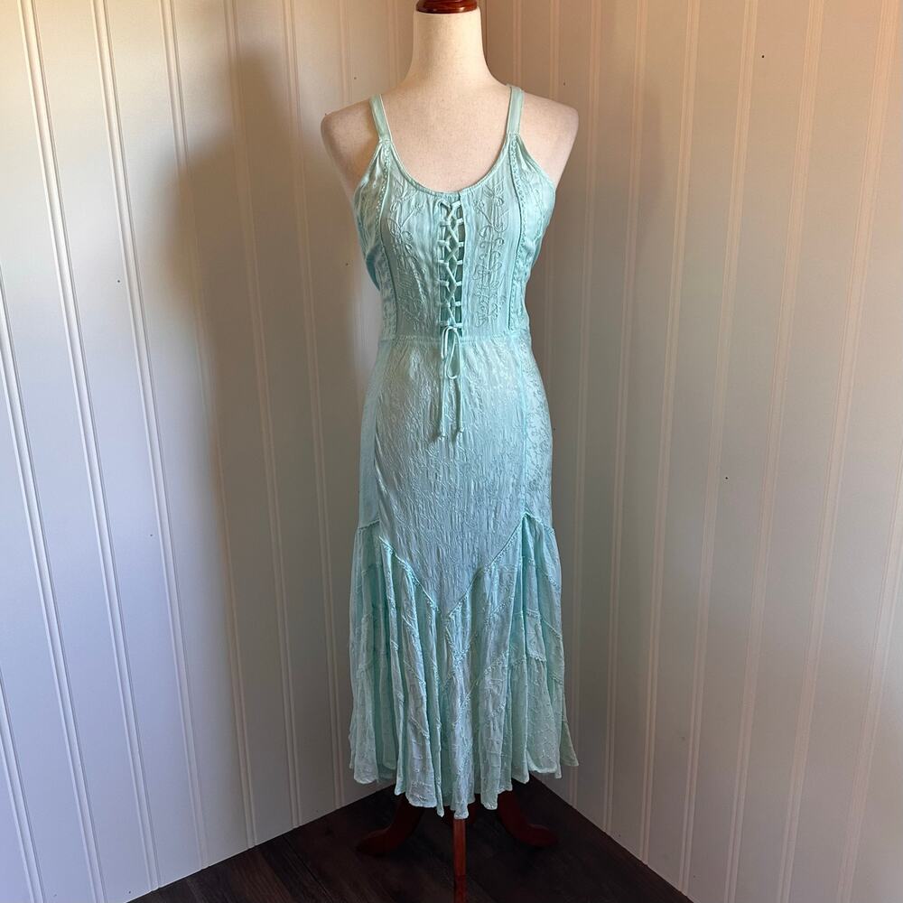 Vintage 90s/Y2K Sky Blue Fairy Midi Dess S